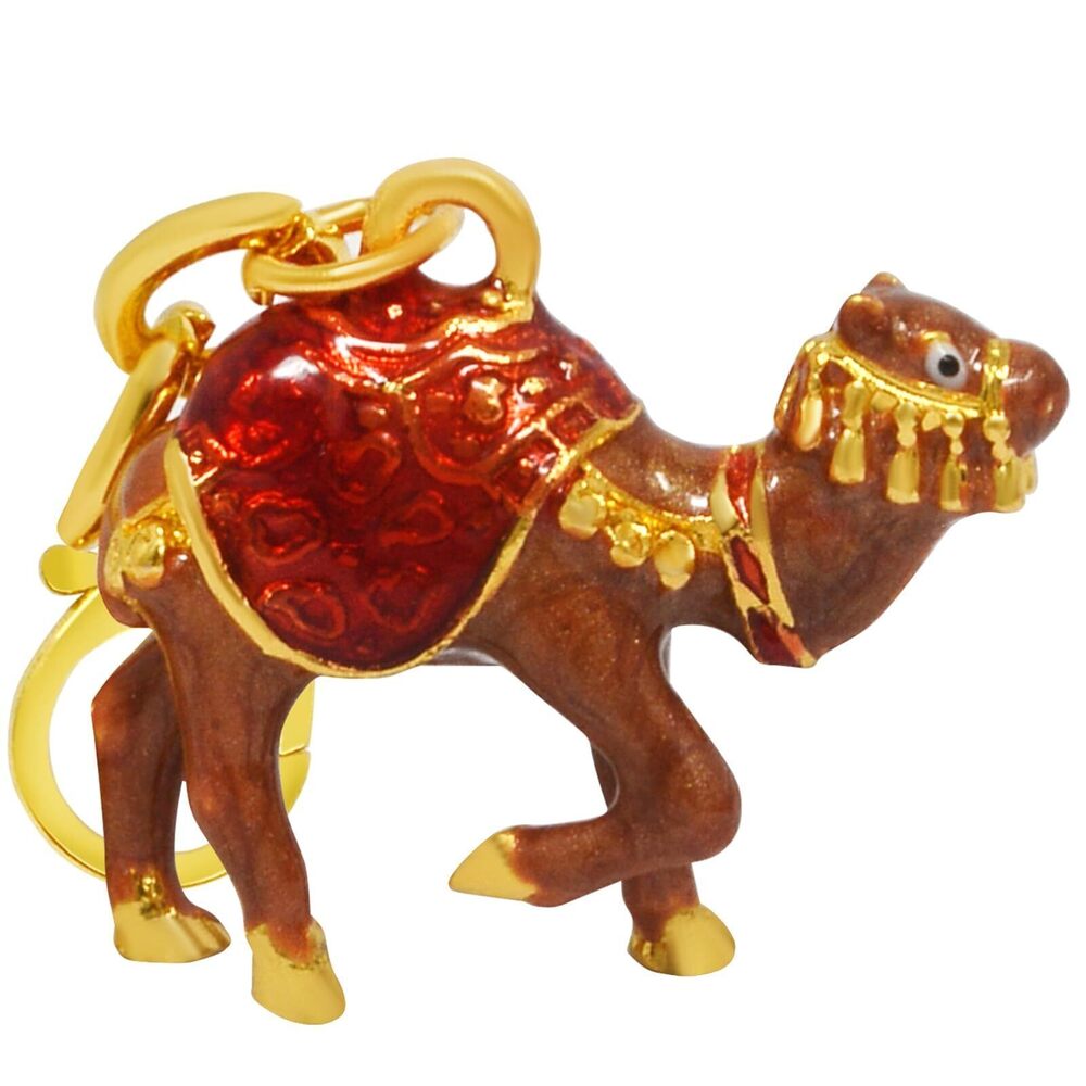 1955 Feng Shui Cash Flow Camel in Crimson Red Bring Growth ＆ Success